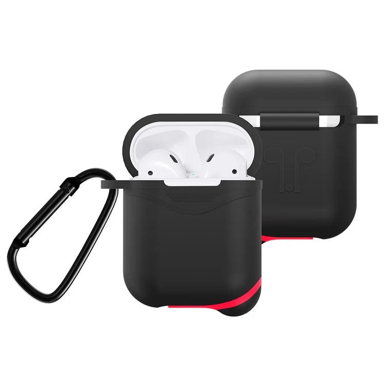 Mini Waterproof Dust-proof Drop-proof Silicone Case for Apple AirPods - Black