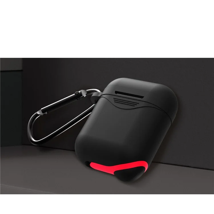 Mini Waterproof Dust-proof Drop-proof Silicone Case for Apple AirPods - Black