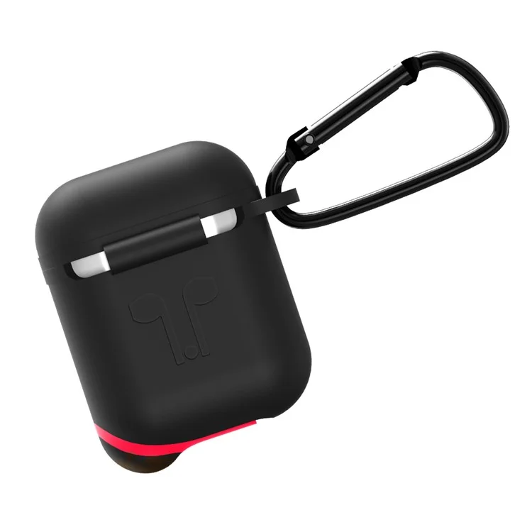 Mini Waterproof Dust-proof Drop-proof Silicone Case for Apple AirPods - Black
