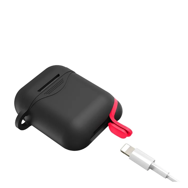 Mini Waterproof Dust-proof Drop-proof Silicone Case for Apple AirPods - Black