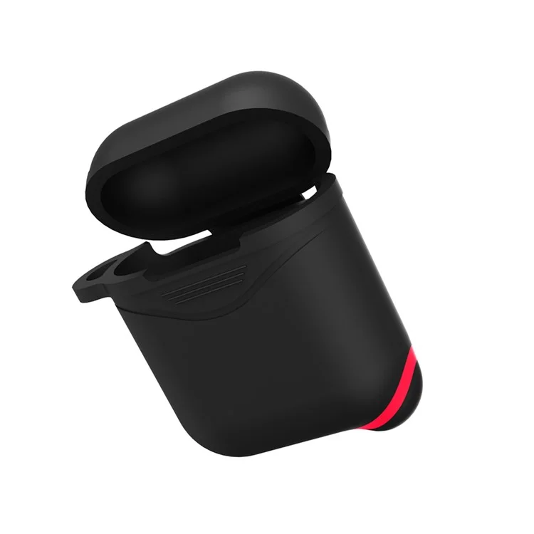 Mini Waterproof Dust-proof Drop-proof Silicone Case for Apple AirPods - Black