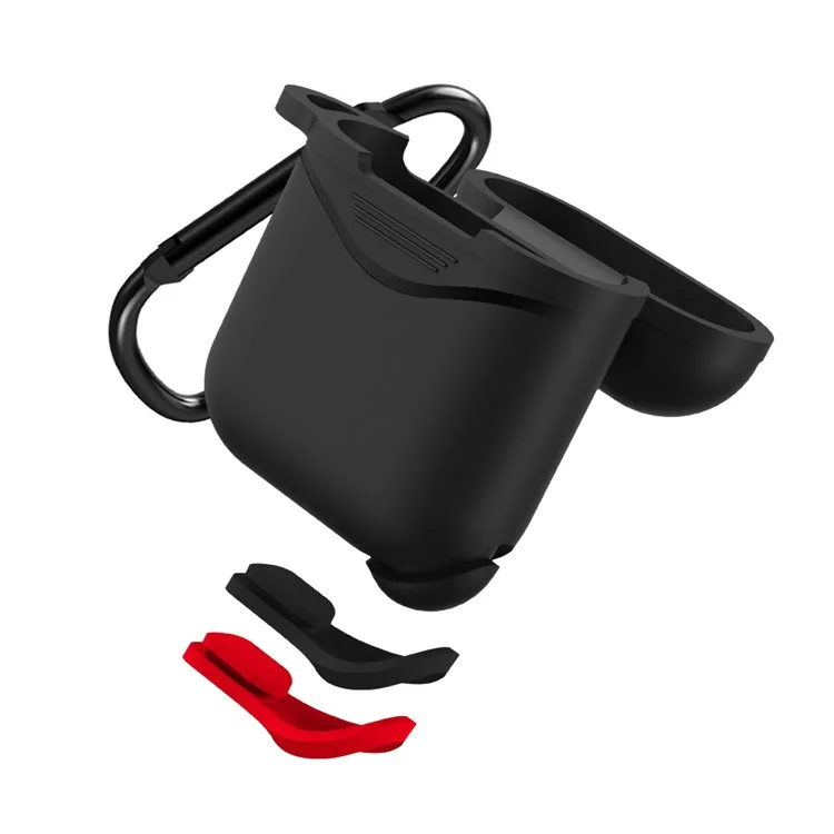 Mini Waterproof Dust-proof Drop-proof Silicone Case for Apple AirPods - Black