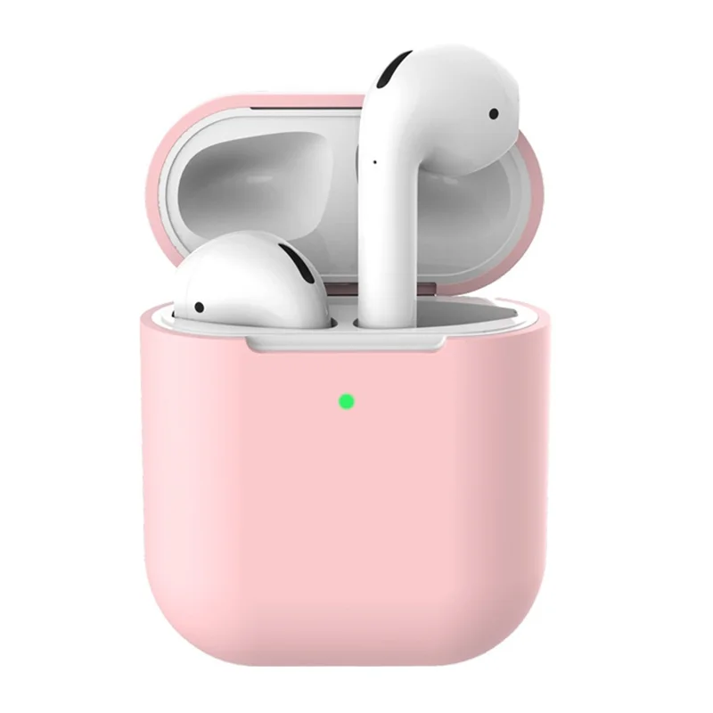 Soft Silicone Case for Apple AirPods with Wireless Charging Case (2019) - Light Pink
