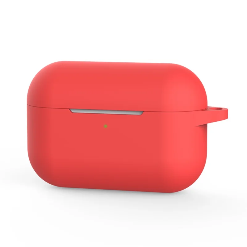Silicone Earphone Cover with Buckle for Apple AirPods Pro - Red
