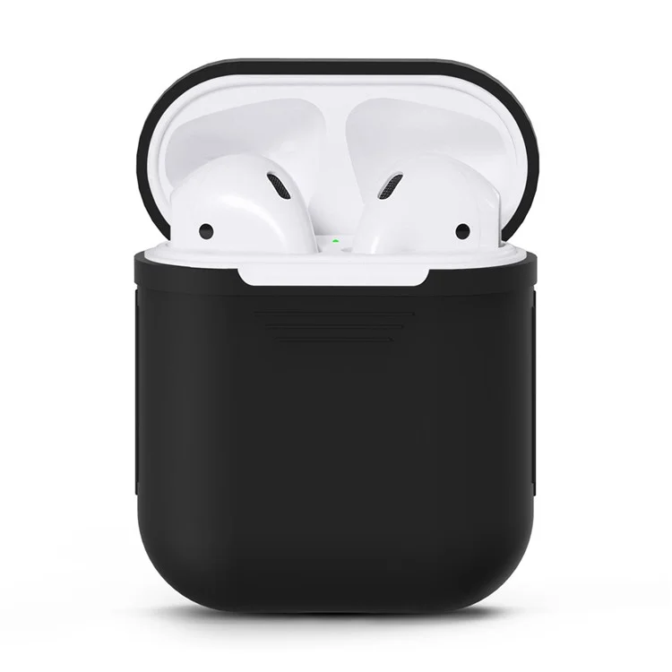 Shock-proof Silicone Protective Cover for Apple AirPods Charging Case - Black