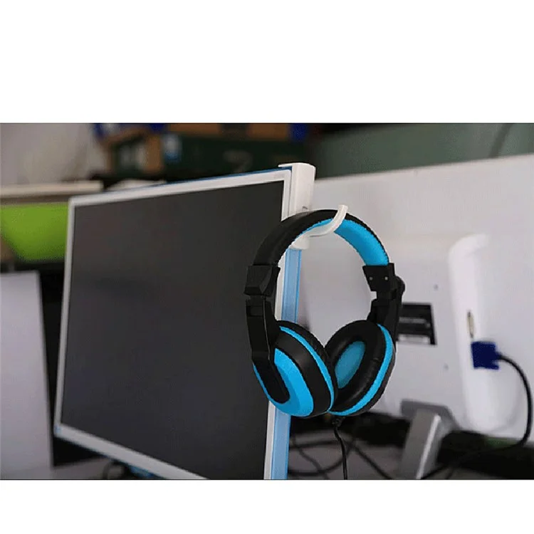 Headset Stick-on Headphone Headphone Headset Gancho Gancho Suporte - Branco