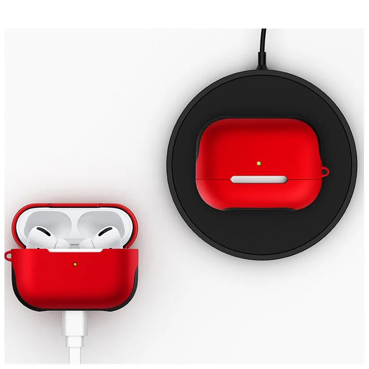 Custodia per PC con superficie opaca per AirPods Pro - Rosso