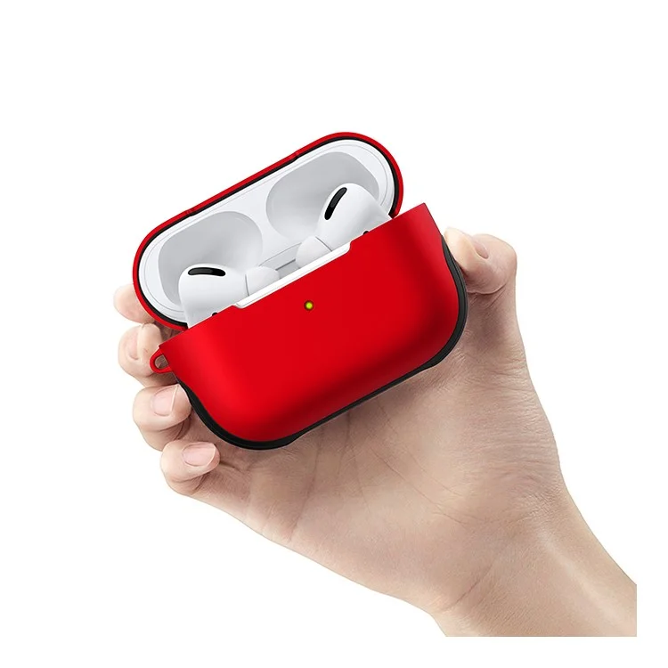 Custodia per PC con superficie opaca per AirPods Pro - Rosso