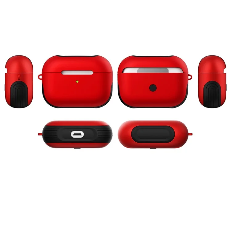 Custodia per PC con superficie opaca per AirPods Pro - Rosso