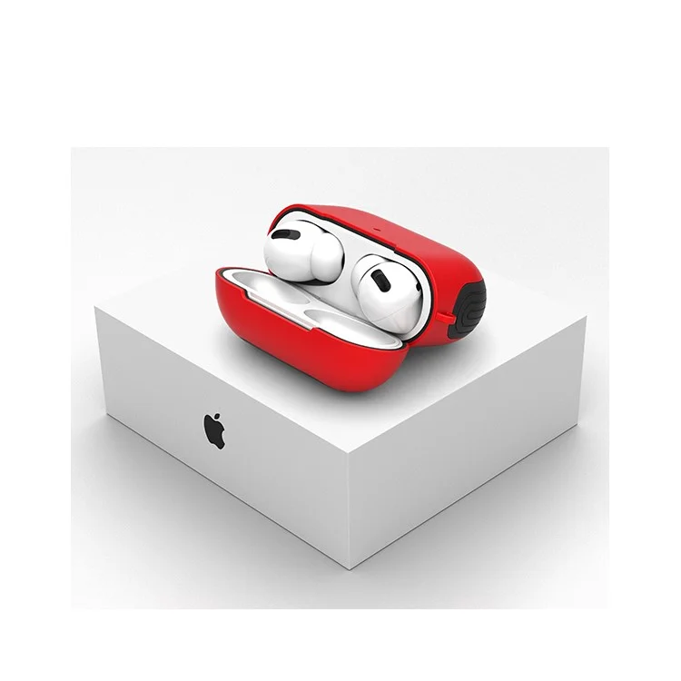 Custodia per PC con superficie opaca per AirPods Pro - Rosso