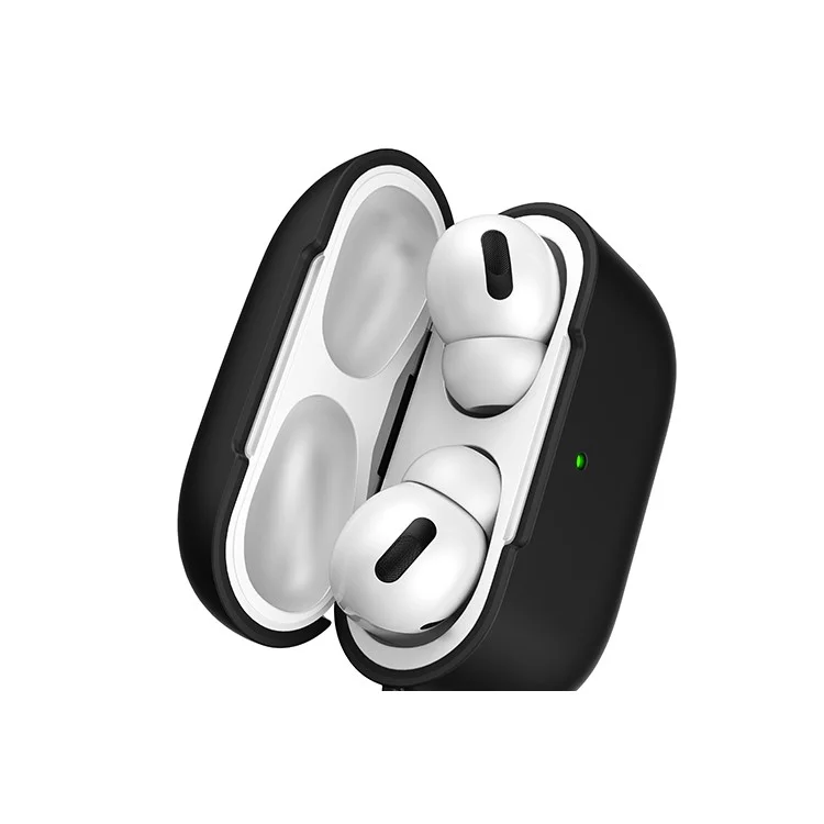 Mattoberflächen-PC-Gehäuse für AirPods Pro - Schwarz