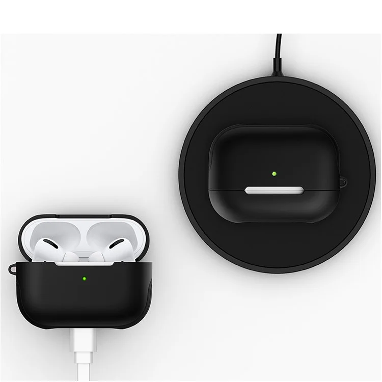 Mattoberflächen-PC-Gehäuse für AirPods Pro - Schwarz