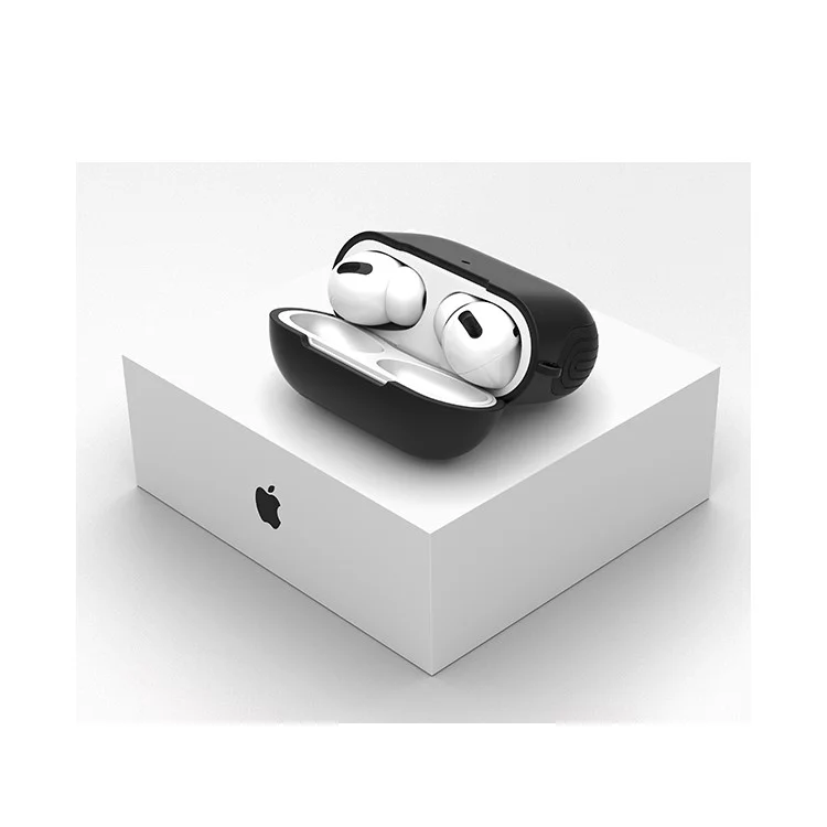 Mattoberflächen-PC-Gehäuse für AirPods Pro - Schwarz