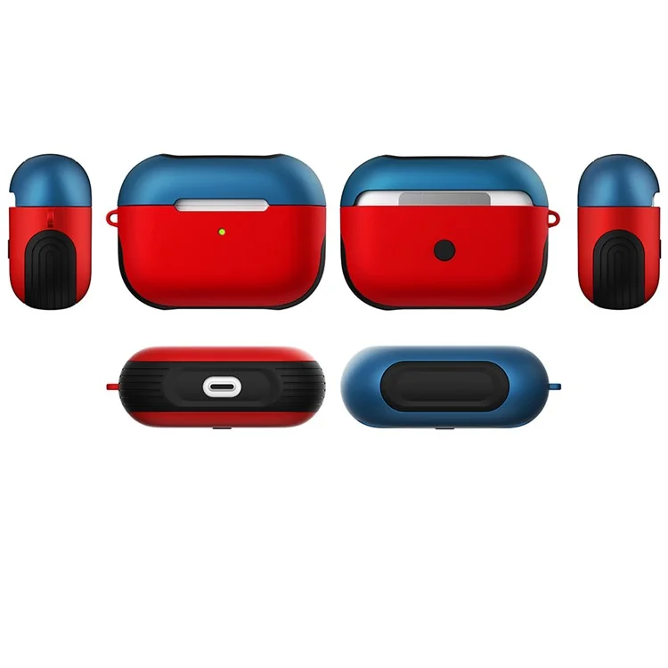 Case de PC de Surface Mate Pour AirPods Pro - Bleu Rouge