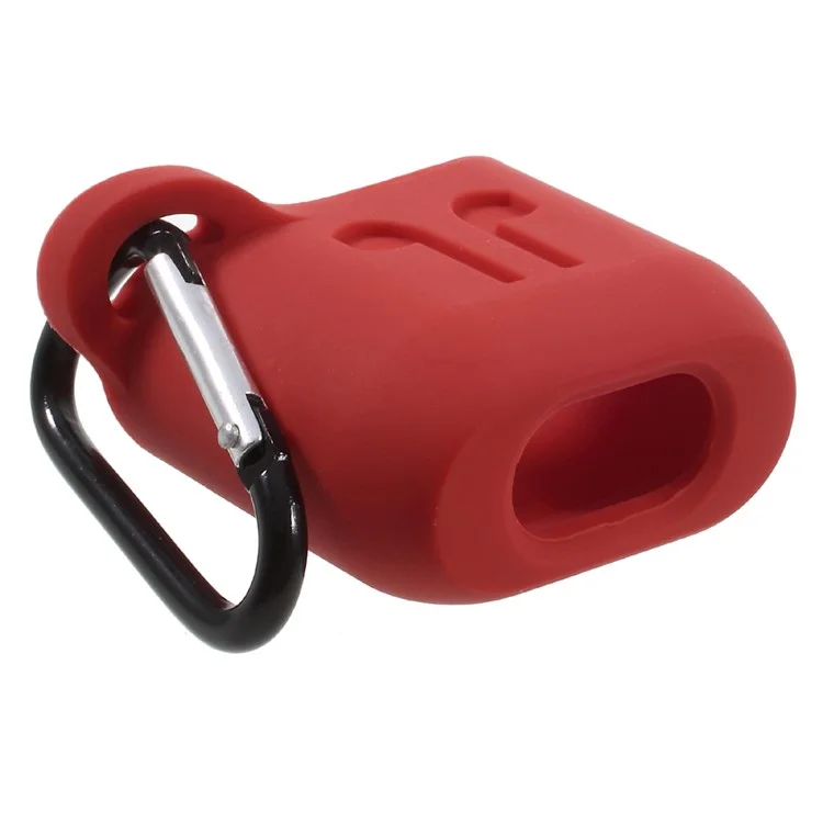 Soft Silicone Apple Airpods Ear Phone Protective Shell - Red