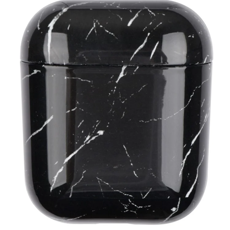 Case PC du Motif en Marbre D'impression de Transfert D'eau Pour Apple AirPods Avec Cas de Charge Sans Fil (2019) / AirPods With Charging Case (2019) / (2016) - Style A