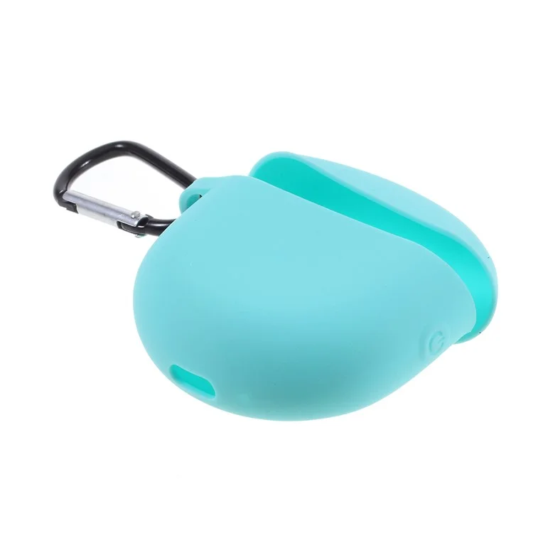 Silicone AirPods Protective Cover with Buckle for Huawei FreeBuds 3 - Baby Blue