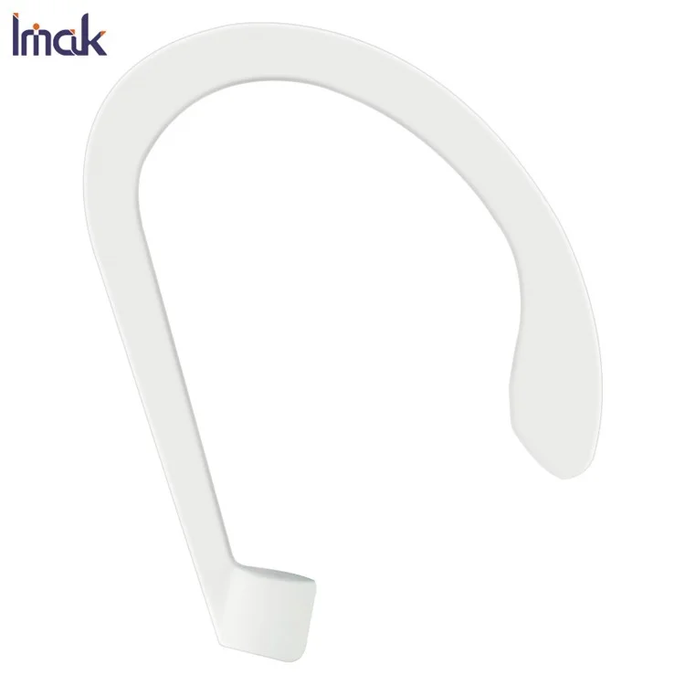 IMAK Silicone Ear Hooks para Apple AirPods Pro/AirPods com Estojo de Carregamento (2016) (2019)/AirPods com Estojo de Carregamento sem Fio (2019) - Branco
