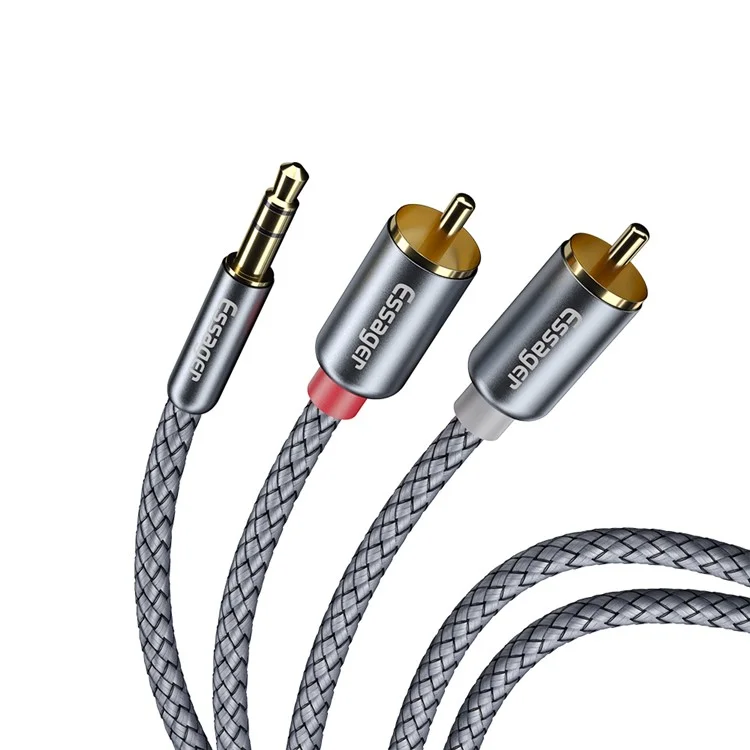 Essager 3,5 mm à 2 Câble Séparateur Audio RCA 2m