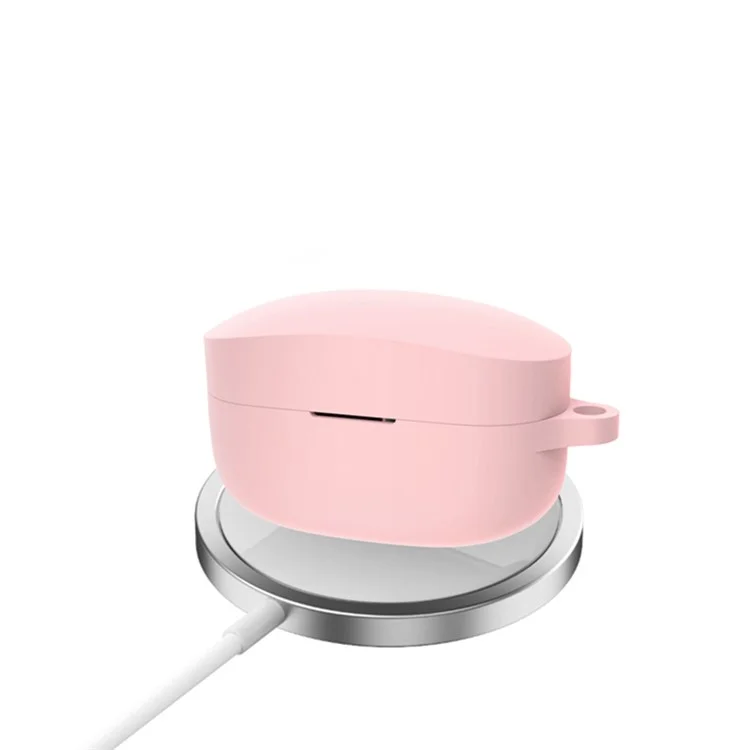 Soft Silicone Protective Case Wireless Bluetooth-compatible Earphone Dustproof Cover for Sony WF-1000XM4 - Pink