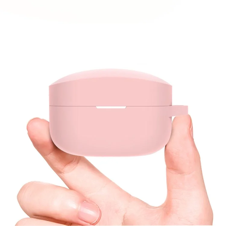 Soft Silicone Protective Case Wireless Bluetooth-compatible Earphone Dustproof Cover for Sony WF-1000XM4 - Pink