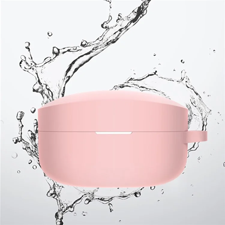 Soft Silicone Protective Case Wireless Bluetooth-compatible Earphone Dustproof Cover for Sony WF-1000XM4 - Pink