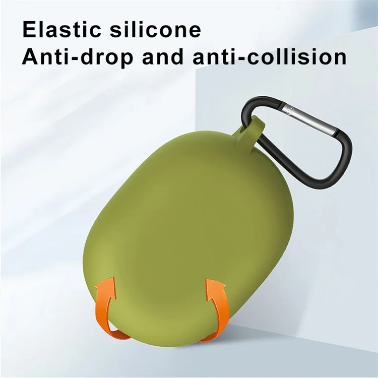 Funda protectora de silicona suave Bluetooth Auricular a prueba de polvo Cover para Beats Studio Buds - Verde hierba