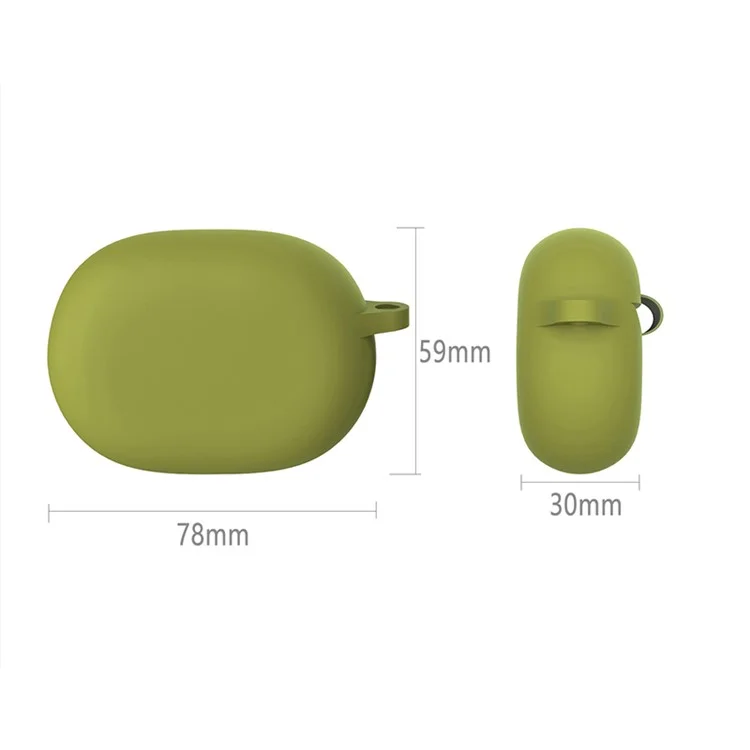 Funda protectora de silicona suave Bluetooth Auricular a prueba de polvo Cover para Beats Studio Buds - Verde hierba