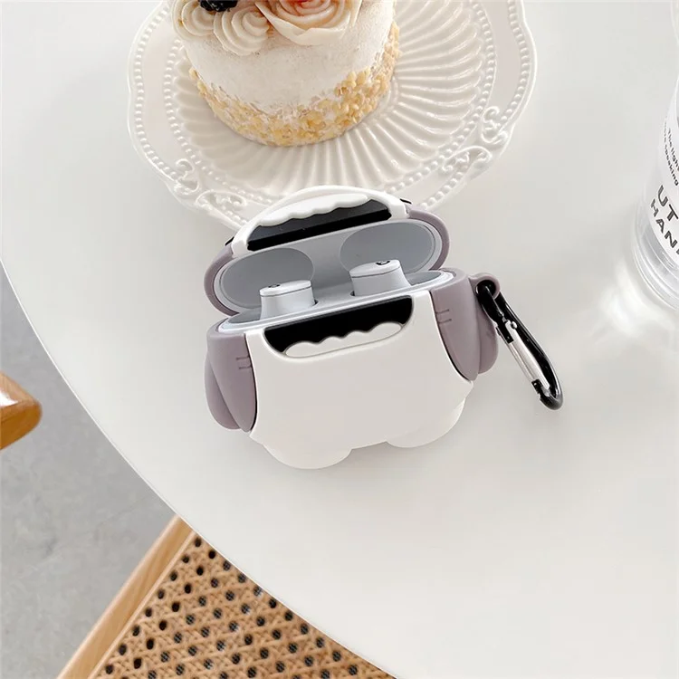 Funda protectora de silicona con diseño de tiburón de dibujos animados para auriculares Bluetooth Beats Studio Buds