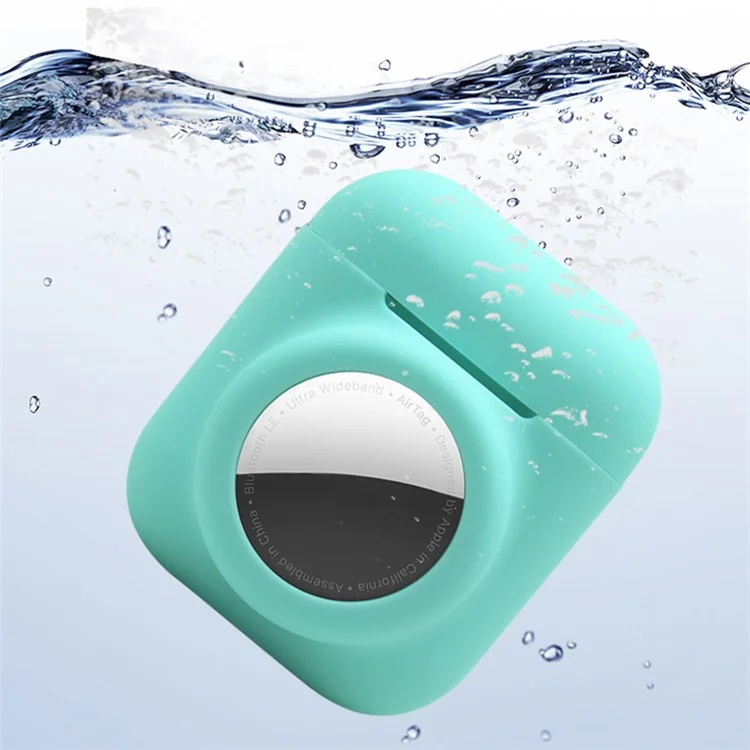 Funda protectora de silicona 2 en 1 para Apple AirPods con estuche de carga (2016)/(2019) / AirPods con estuche de carga inalámbrica (2019) + AirTag - Rojo