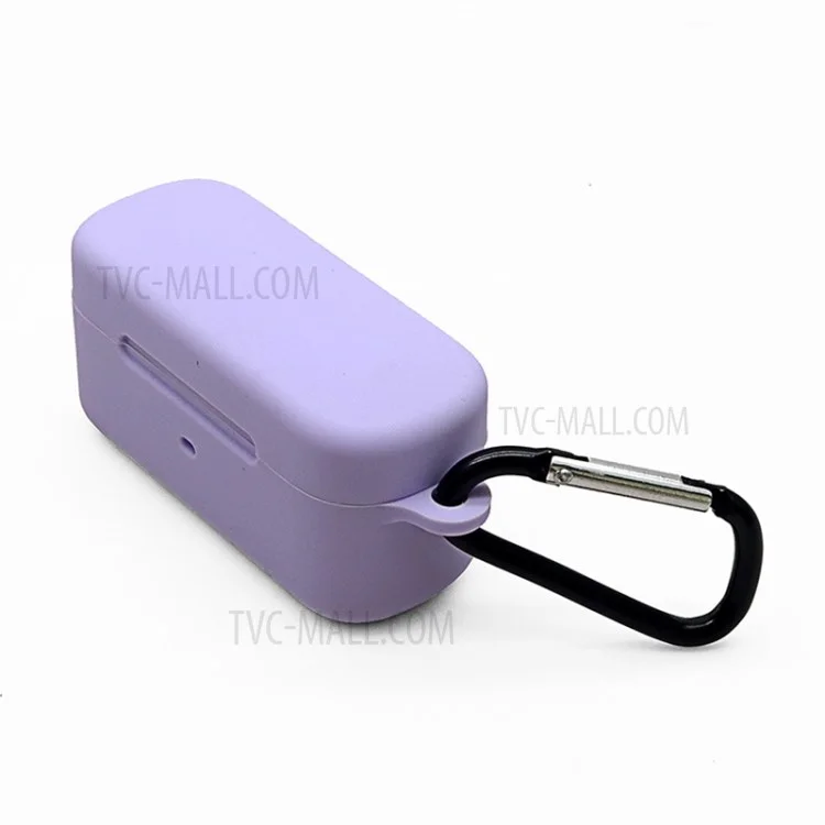 Bluetooth Earphone Soft Silicone Protective Case Anti-lost Cover for FIIL T1 Pro - Purple