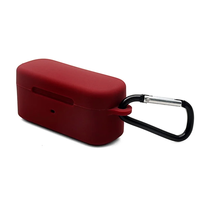 Soft Silicone Bluetooth-compatible Earphone Protective Case Anti-lost Cover for FIIL T1 Lite - Wine Red