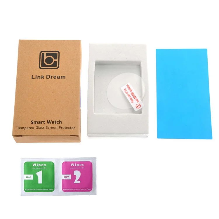 LINK DREAM 0.2mm Tempered Glass Screen Film for Motorola Moto 360 2nd Gen 46mm Smartwatch