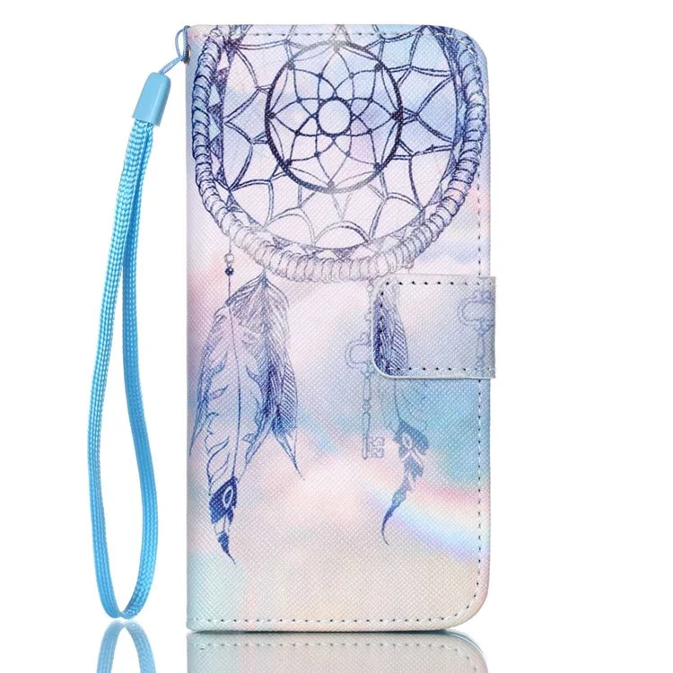 Leather Wallet Stand Phone Shell for iPhone 6 6s 4.7 inch - Dream Catcher