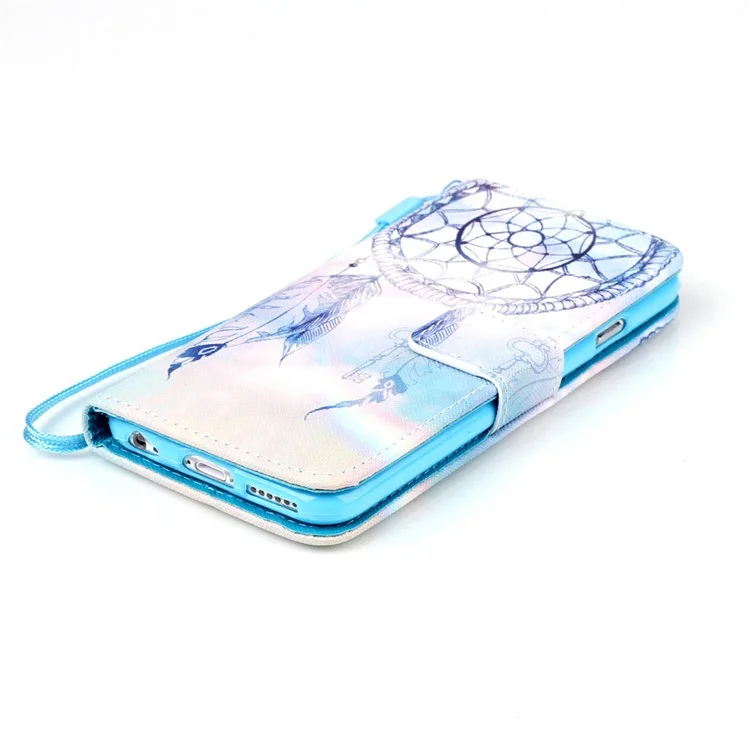 Leather Wallet Stand Phone Shell for iPhone 6 6s 4.7 inch - Dream Catcher