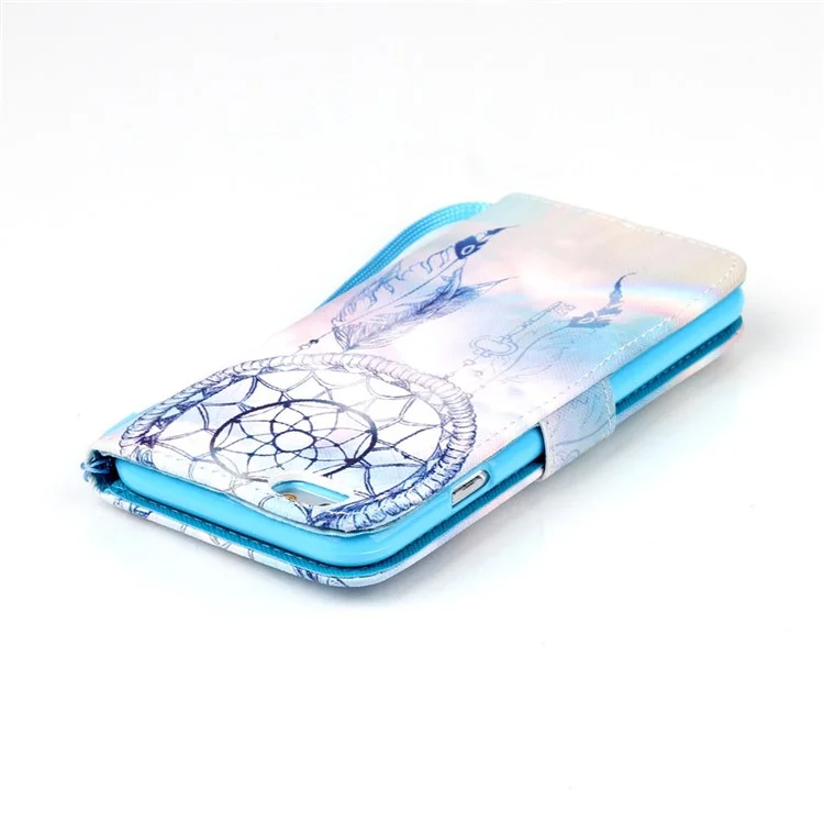 Leather Wallet Stand Phone Shell for iPhone 6 6s 4.7 inch - Dream Catcher