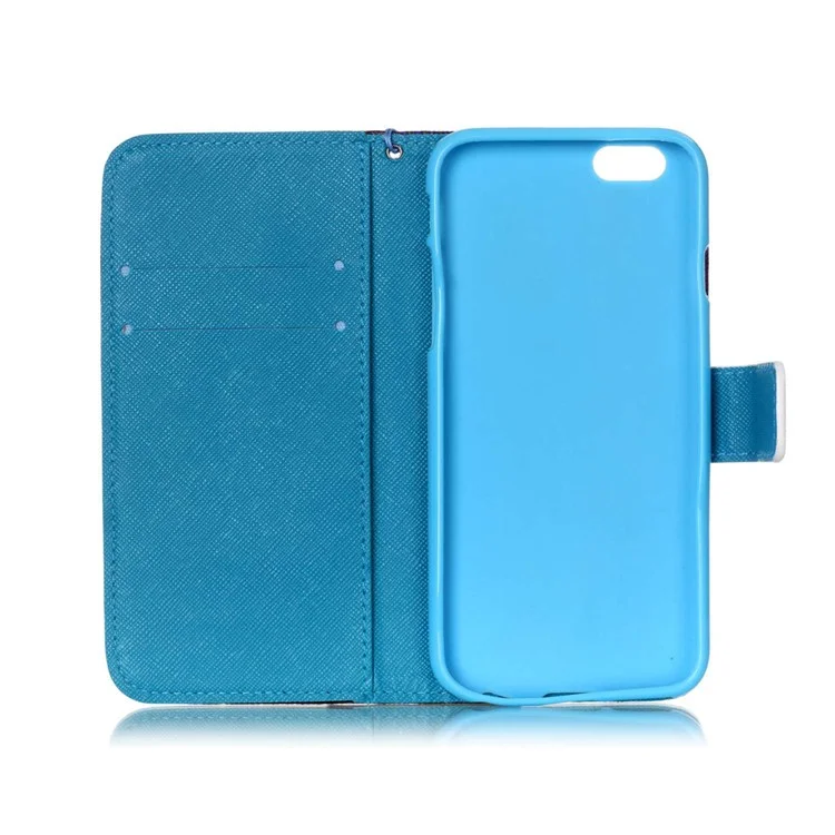 Leather Wallet Stand Phone Shell for iPhone 6 6s 4.7 inch - Dream Catcher