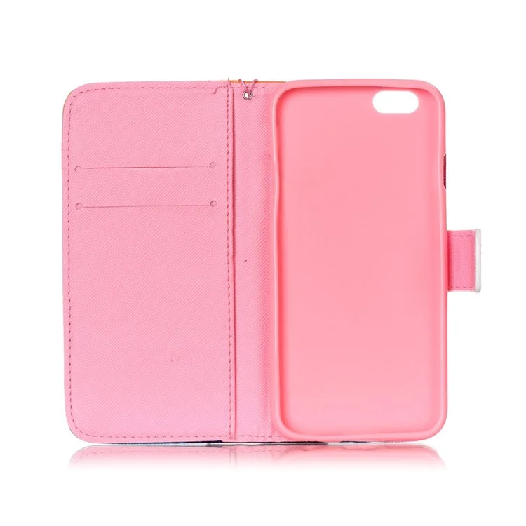 Wallet Leather Stand Phone Cover for iPhone 6s Plus / 6 Plus - Never Stop Dreaming