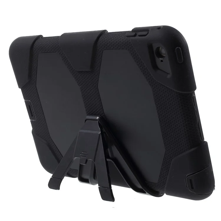 Heavy Duty PC Silicone Case for iPad Mini 4 - Black