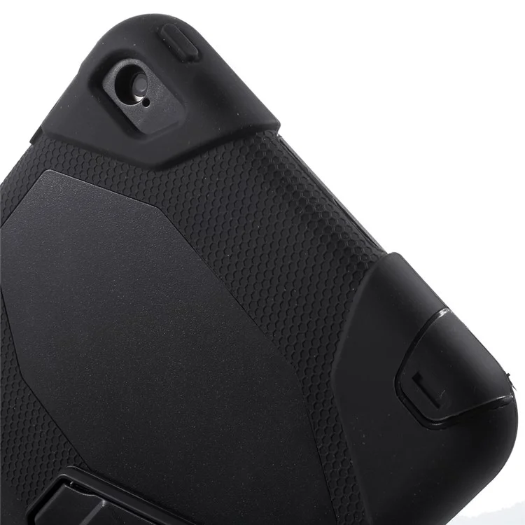 Heavy Duty PC Silicone Case for iPad Mini 4 - Black