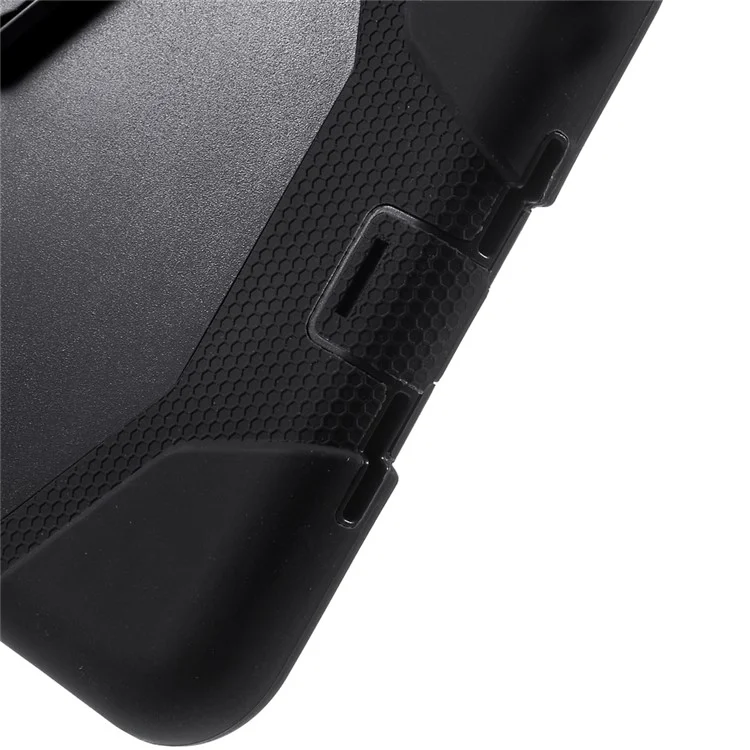 Heavy Duty PC Silicone Case for iPad Mini 4 - Black