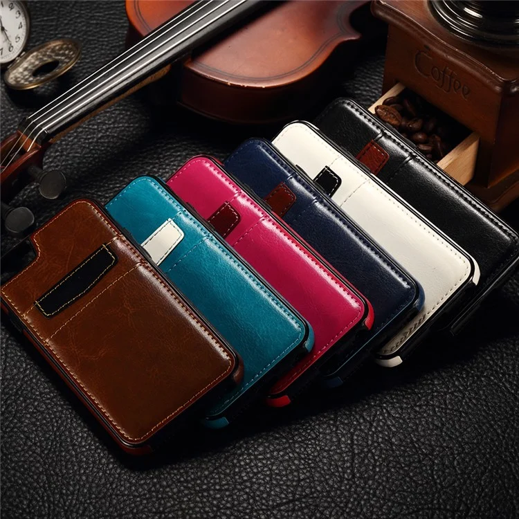 Card Holder Leather Coated TPU Phone Case for iPhone 6 / 6s - Black