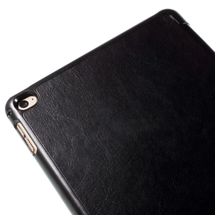 Origami Stand Leather Smart Case Cover for iPad mini 4 - Black