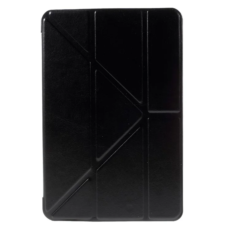 Origami Stand Leather Smart Case Cover for iPad mini 4 - Black