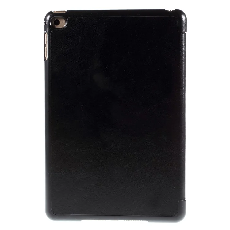 Origami Stand Leather Smart Case Cover for iPad mini 4 - Black