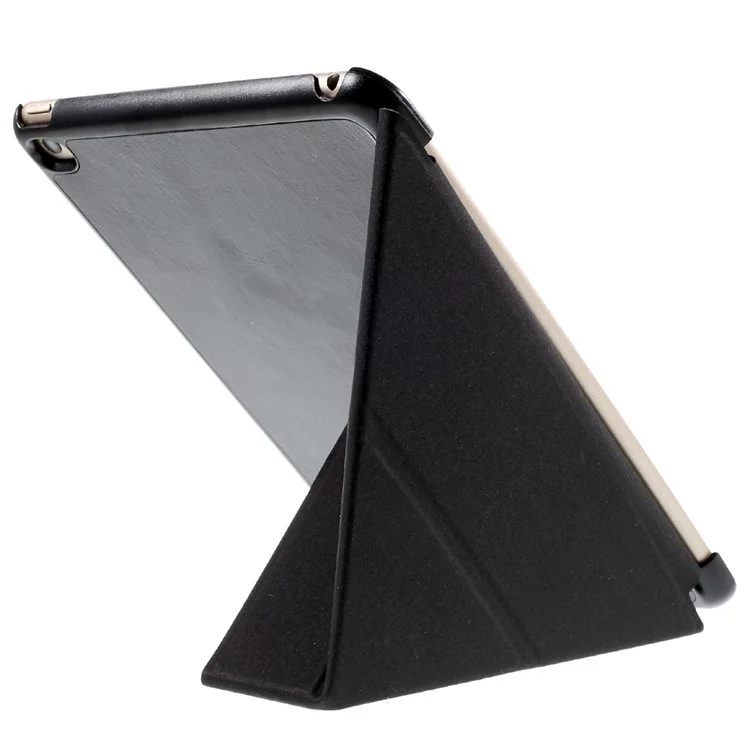 Origami Stand Leather Smart Case Cover for iPad mini 4 - Black