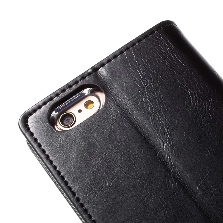 MERCURY GOOSPERY Blue Moon Flip Leather Case for iPhone 6s Plus/6 Plus - Black