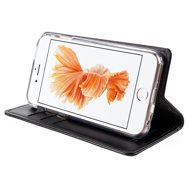 MERCURY GOOSPERY Blue Moon Flip Leather Case for iPhone 6s Plus/6 Plus - Black