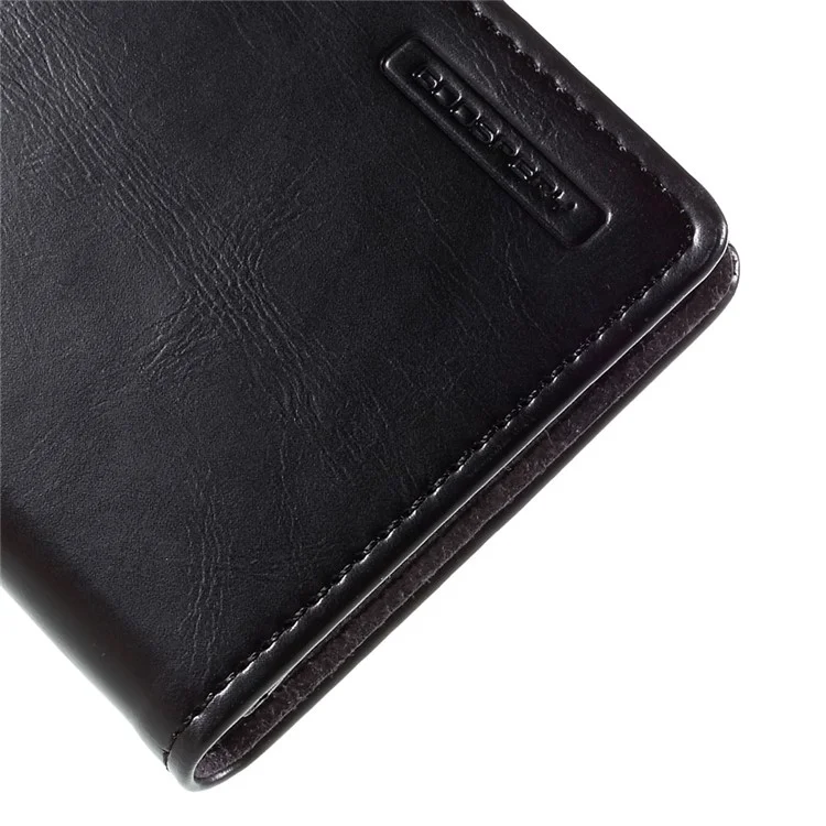 MERCURY GOOSPERY Blue Moon Flip Leather Case for iPhone 6s Plus/6 Plus - Black