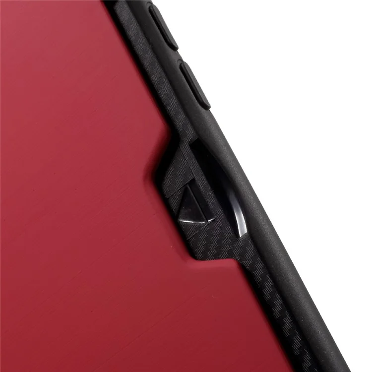 ROAR Awesome Series PC + TPU Hybrid Case with Card Holder and Kickstand for iPhone 8 / 7 4.7 inch - Red